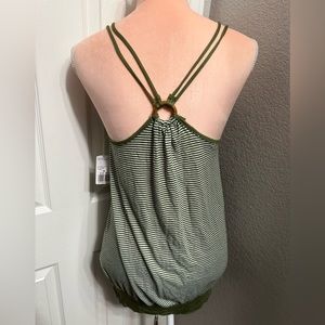Twenty one striped racer back  tank top